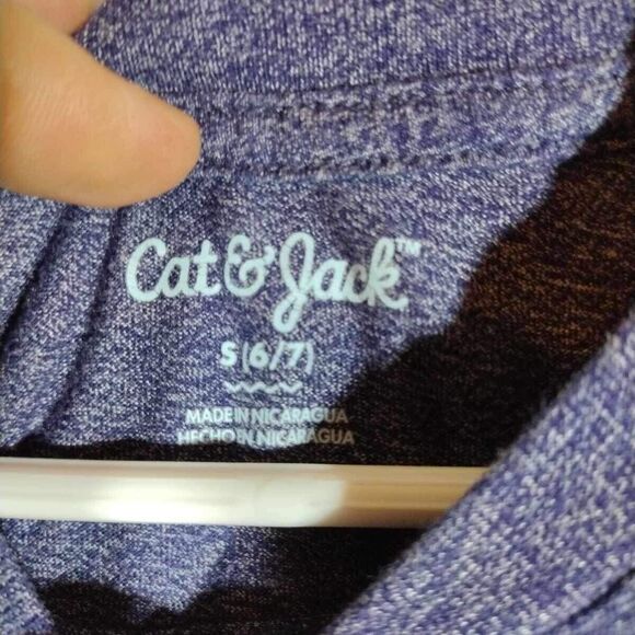 Cat & Jack Tee Shirt Boys Size Small 6-7 Blue Short Sleeve Crew Neck - Picture 7 of 9